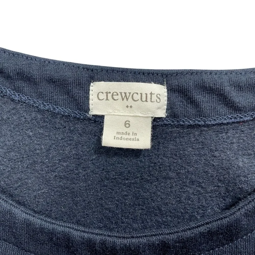 Crewcuts 6 Navy Dress Girls Lacy Bottom‎ Cotton Blend
